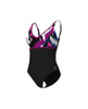 Strój kąpielowy damski Arena Women's Bodylift Black Multi Grape
