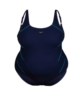 Strój kąpielowy damski Arena Women's Bodylift Jewel One Piece Plus Size Navy Bali Green