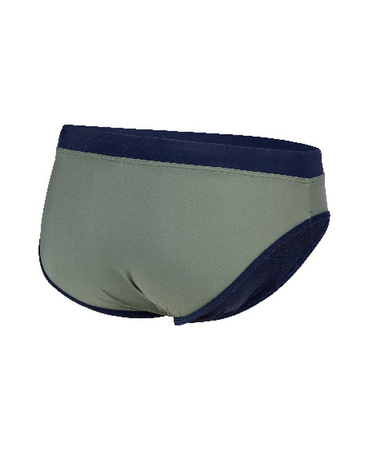 Kąpielówki męskie Arena Men's Fundamentals Borders Brief Army Navy