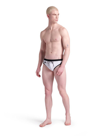 Kąpielówki slipy męskie Arena Men's Classic Swim Brief White Black