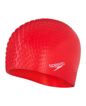 Czepek pływacki na basen unisex Speedo Bubble Active Red