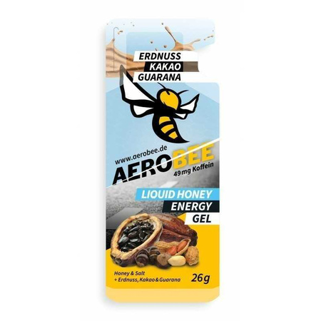 Żel energetyczny AeroBee Liquid Honey  orzeszki ziemne, kakao, guarana