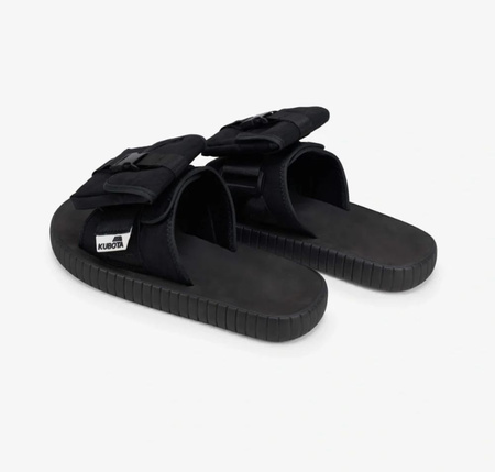 Klapki Kubota Unisex Rzep 2.0 Tech z Kieszonką Czarne