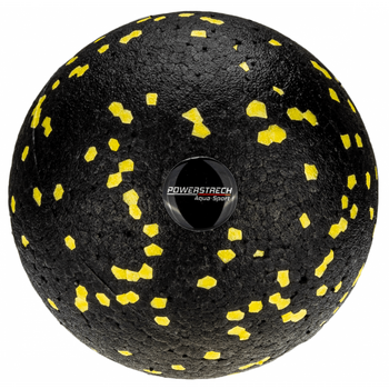 Piłka do masażu Aqua-Sport Powerstrech Ball EPP Black Yellow 8cm