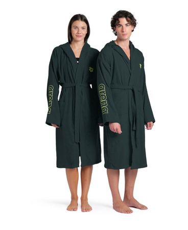 Szlafrok kąpielowy unisex Arena Zeppelin Light Robe Dark Sage Arctic Lime