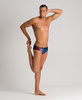 Kąpielówki slipy męskie Arena Men's Optical Waves Brief Black Multi