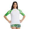 Koszulka damska Arena Rash Vest S/S Allover White-Muti