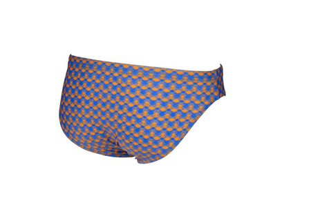 Kąpielówki slipy męskie Arena Men's Fundamentals Allover Brief Royal Multi