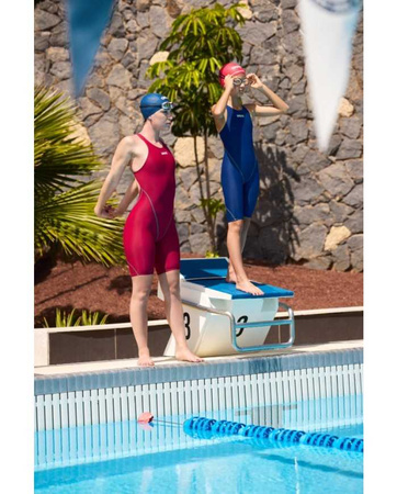 Strój startowy dziewczęcy Arena Girl's Powerskin St Next Open Back Junior Navy