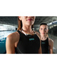 Strój startowy pływacki damski Arena Woman's Powerskin Impulso Open Back Black Teal