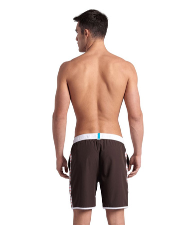 Kąpielówki szorty męskie Arena Men's Icons Team Stripe Unisex Bermuda Sepia White