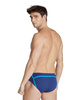 Kąpielówki slipy męskie Arena Men's Profile Briefs Navy Turquoise