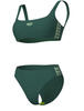 Strój kąpielowy damski Arena Women's Icons Bralette Two Pieces Mangrove Light Green