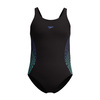 Strój kąpielowy dla dziewczynki Speedo Placement Muscleback Black Green