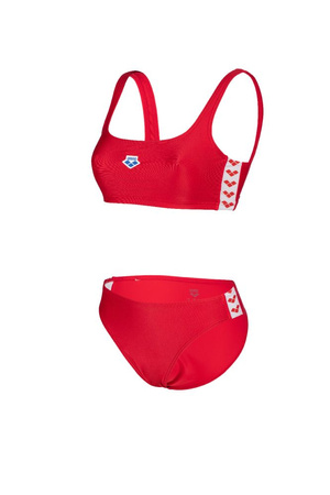 Strój kąpielowy damski Arena Womne's Icons Bralette Two Pieces Red