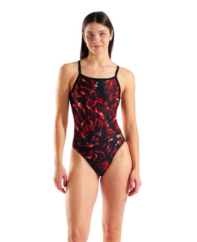 Strój kąpielowy damski Arena Women's Graphic Swimsuit Challenge Multi-Black