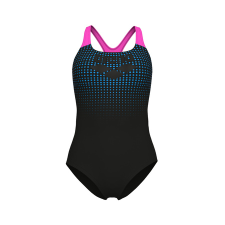 Strój kąpielowy jednoczęściowy treningowy damski Arena Foggy Dots