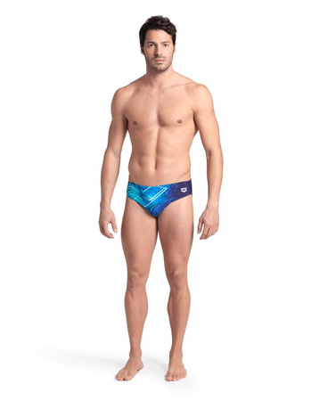 Kąpielówki slipy męskie Arena Men's Funny Spot Briefs Navy Multi