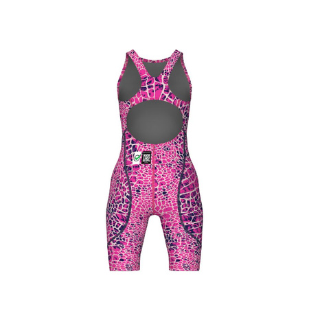 Strój startowy dziewczęcy Arena Girl's Powerskin ST Next Limited Edition Open Back Junior Snake Pink