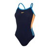 Strój kąpielowy damski Speedo Dive Thinstrap Navy Orange