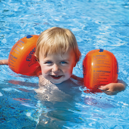 Rękawki do nauki pływania dla dzieci Flipper Swimsafe Orange