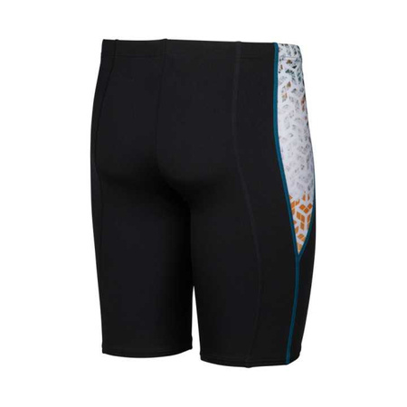 Kąpielówki męskie Arena Men's Planet Water Swim Jammer Black White Multi