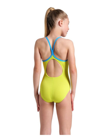 Strój kąpielowy dziewczęcy Arena Girl's Star Graphic Lightdrop Back Soft Green Turquoise