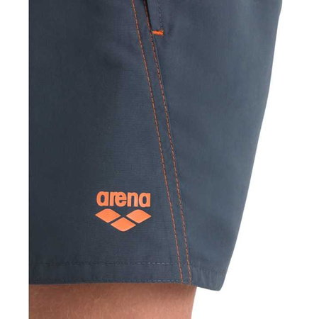 Spodenki szorty chłopięce Arena Fundamentals Logo Junior Boxer Asphalt Nespola