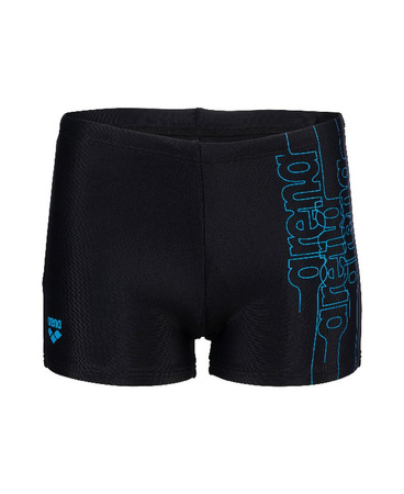 Kąpielówki bokserki chłopięce Arena Boy's Swim Short Graphic Black Turquoise
