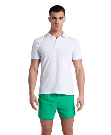 Koszulka polo męska Arena Men's Poloshirt Solid Cotton Piquet White