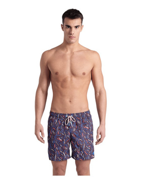 Szorty kąpielowe męskie Arena Men's Water Prints Beach Boxer Sepia Multi