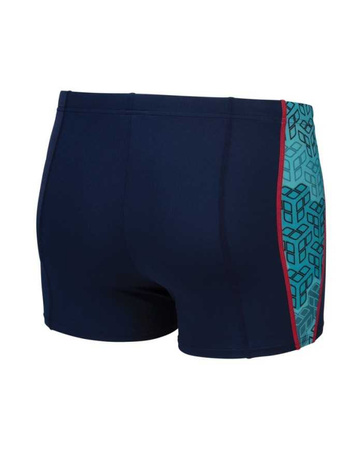 Kąpielówki bokserki męskie Arena Men's Camo Kikko Short Navy Water Multi