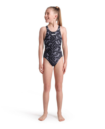 Strój kąpielowy dziewczęcy Arena Girl's Escape Swim Tech L Black Team Black