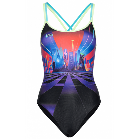 Strój treningowy damski Speedo Neon Fan Placement