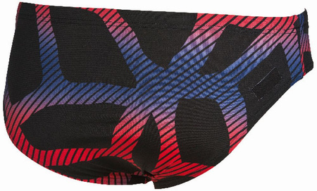 Kąpielówki slipy męskie Arena Men's Spider Brief Black Red