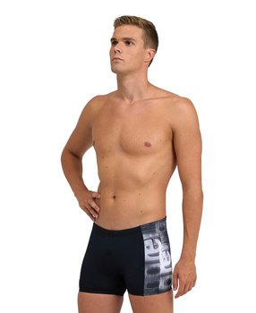 Kąpielówki męskie Arena Men's Overlap Swim Short Black White Multi