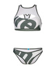 Strój kąpielowy damski Arena Women's Logo Brassiere Bikini Racer Back Sage Multi