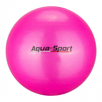 Piłka gimnastyczna Aqua-Sport Powerstrech Antiburst Pink 55 cm