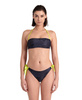 Strój kąpielowy damski dwuczęściowy Arena Women's Bikini Bandeau Allover Como Kikko Black Multi