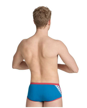 Kąpielówki męskie Arena Men's Icons Swim Low Waist Short Solid Blue Cosmo Astro Red