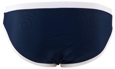 Kąpielówki slipy męskie Arena Men's Fundamentals Mid Brief Navy White