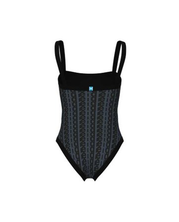 Strój kąpielowy damski Arena Women's Monogram U Back Black Multi