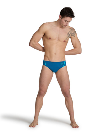 Kąpielówki męskie slipy kąpielowe treningowe na basen Arena Profile Blue