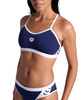 Strój kąpielowy damski Arena Women's Icons Bikini Cross Back Solid Navy-White