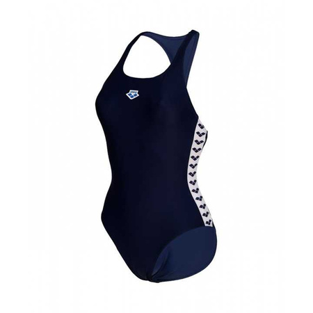 Strój kąpielowy damski Arena Women's Icons Swimsuit Racer Back Solid Navy
