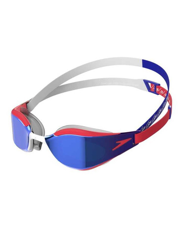 Okulary do pływania Speedo Fastskin Hyper Elite Mirror Flame Red True Cobalt White