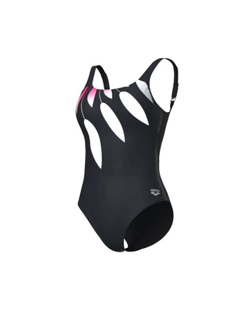 Strój kąpielowy damski Arena Women's Bodylift Guiliana Squared Back Night Grey Multi