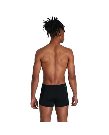 Kąpielówki bokserki męskie Speedo Boom Logo Splice Black Fake Green