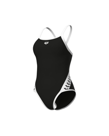 Strój kąpielowy damski Arena Women Team Icons Superfly Solid Black White