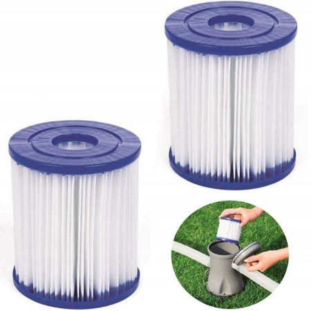 Zestaw dwóch filtrów do pompy filtrującej typu 1 Bestaway Flowclear Filter Cartridge